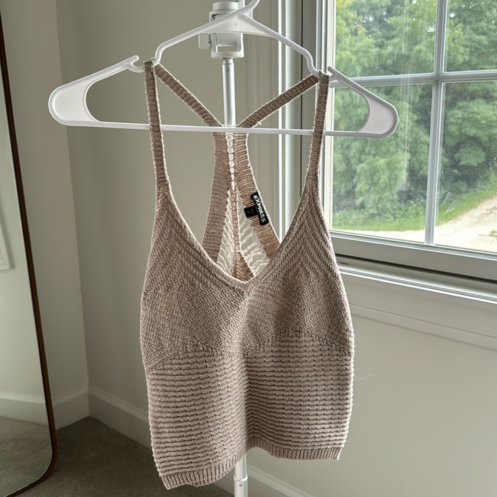 Crochet knit tank
